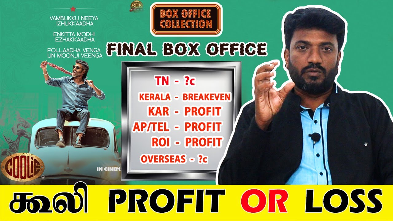 Coolie Final Box Office Report - Profit or Loss? | Cine Murugan | Rajinikanth | Lokesh | Anirudh