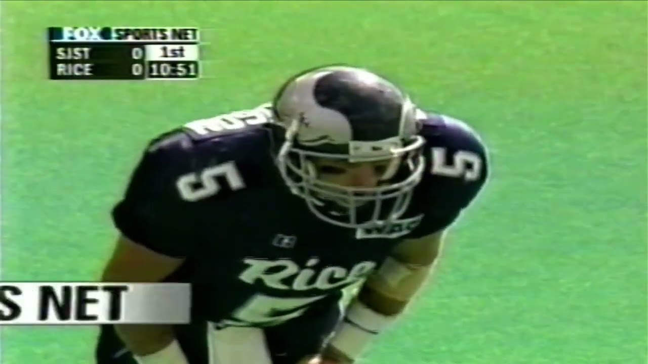 Rice Football 1999 vs San Jose St (Rice 49 - San Jose 7)