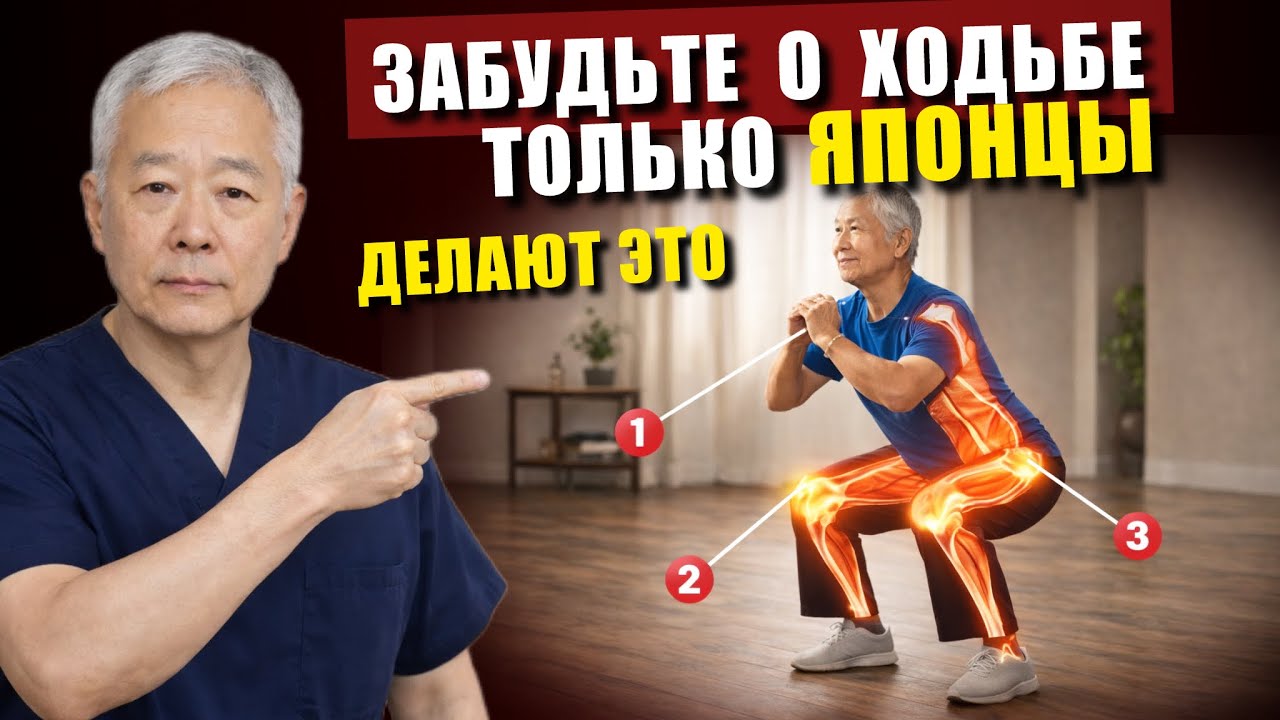 6 УПРАЖНЕНИЙ, которые ЯПОНЦЫ делают, чтобы УДВОИТЬ СИЛУ НОГ после 60 | 99% людей НЕ ЗНАЮТЬ.