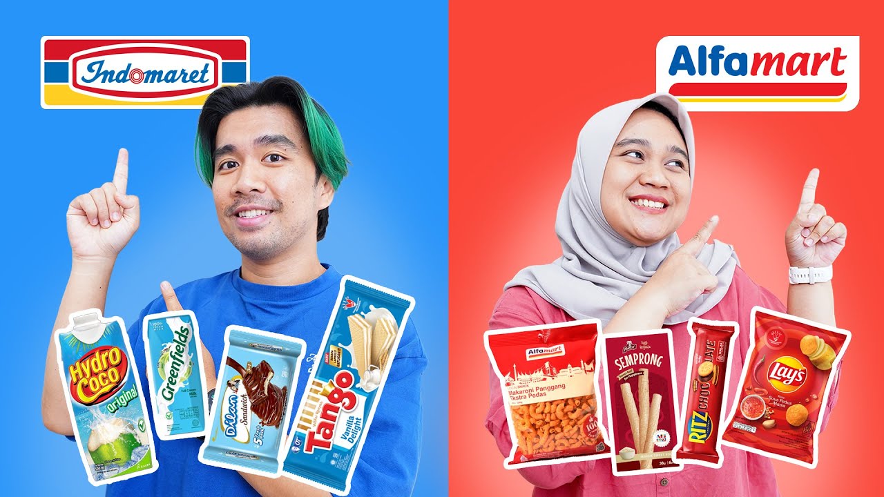 Makanan Alfamart VS Indomaret PILIH MANA? - Keluarga Ziyan