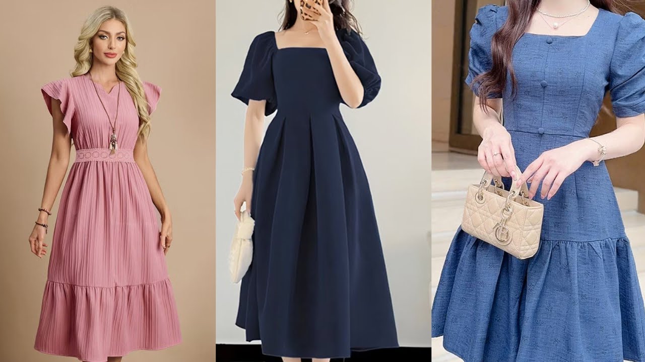 Vestido elegantes estilo evangélico lovito (menos de 60😍