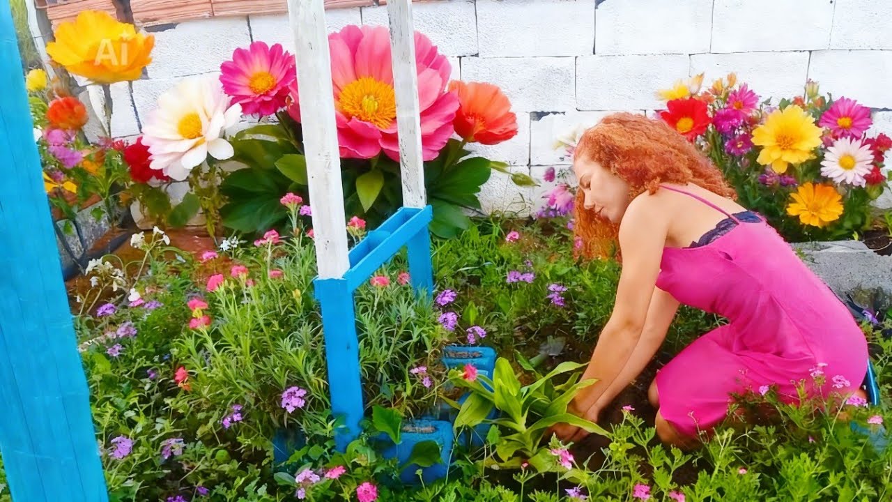 PLANTANDO AS PLANTAS QUE GANHEI.