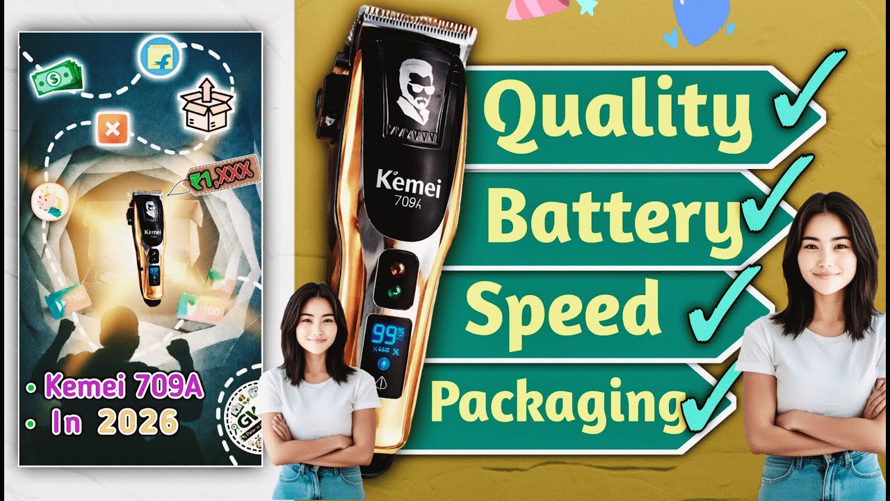 Kemei 709A Trimmer | Unboxing trimmer  |Trimmer under 1500 | Value for money trimmer