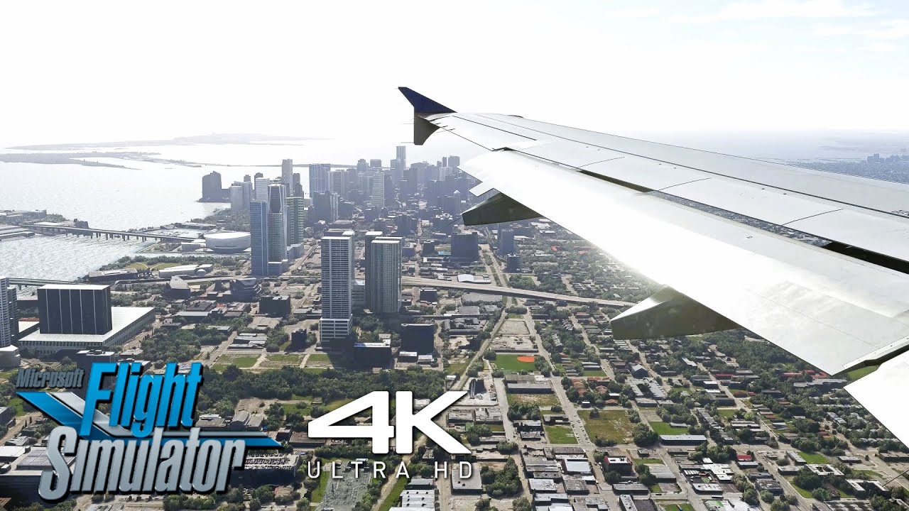 (4K) Flight Simulator 2023 | ULTRA REALISM | Max Graphics | A320 | Miami Airport Landing