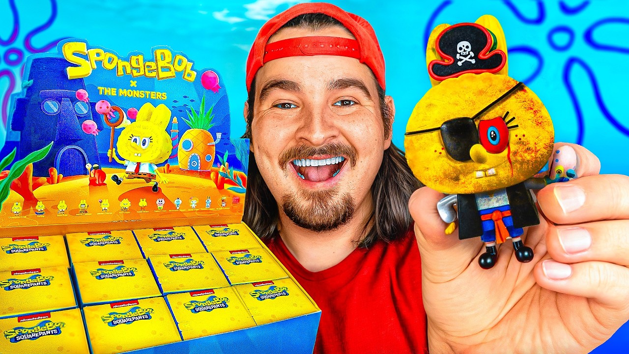 Открываем ПРОКЛЯТЫХ монстров из серии SpongeBob Mystery Monsters! (Редкий пират!)