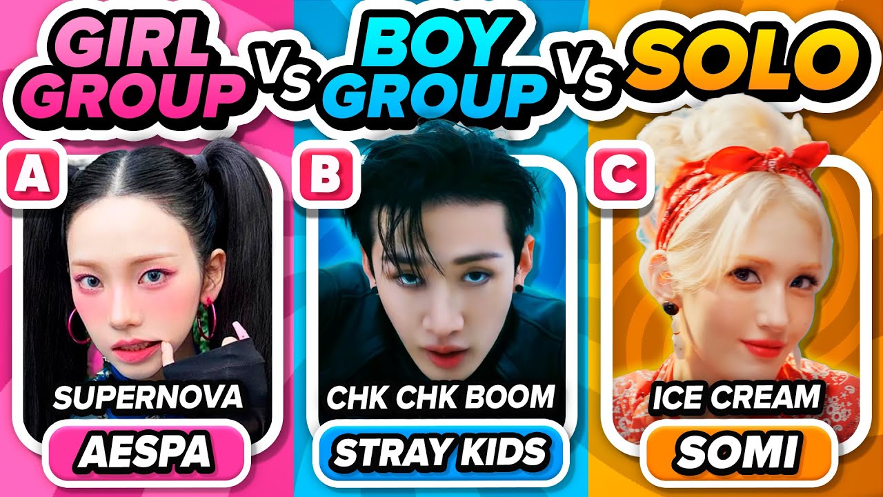 СОХРАНИТЕ ОДНУ ПЕСНЮ: ДЕВИЧЬЯ ГРУППА vs МУЖСКАЯ ГРУППА vs СОLO 🎵 | KPOP QUIZ GAME 2024