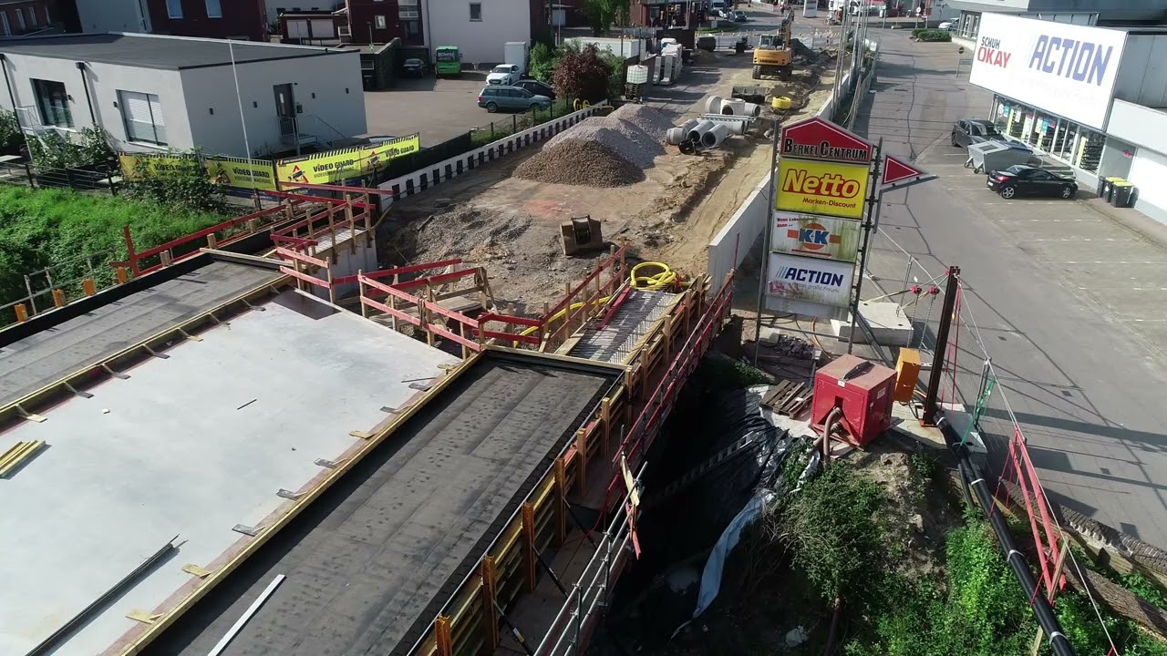 Bau der Berkelbrücke Stand 03.Mai 2025