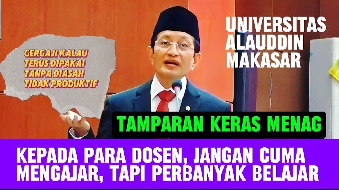 FULL, KULIAH UMUM PROF NASARUDDIN UMAR DI UNIVERSITAS ALAUDDIN MAKASAR, FILSAFAT ISLAM & BARAT