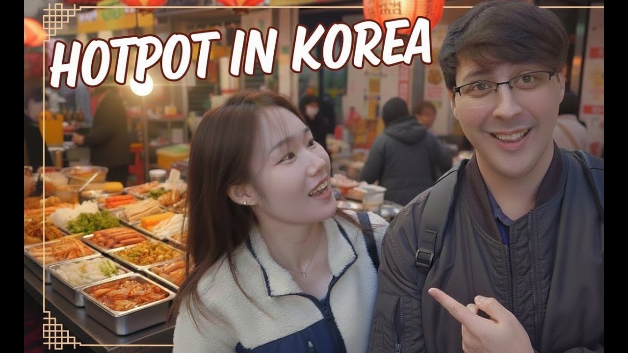 American And Korean Couple Goto a Korean Style Shabu Shabu Buffet! VLOG PT 1
