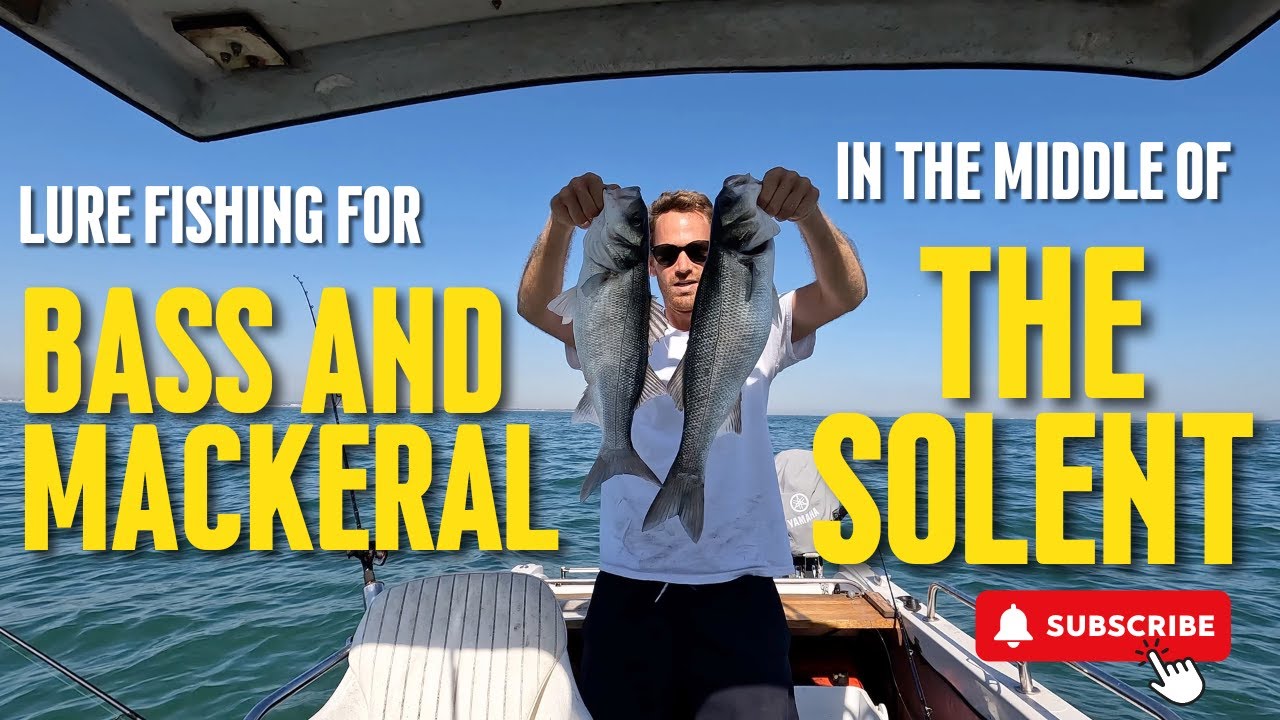 Lure fishing for Bass and mackerel in the Solent - UK SMALL BOAT FISHING