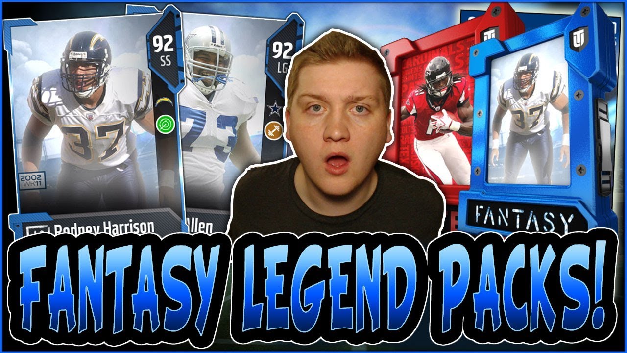 FANTASY LEGEND PACK OPENING!! | RODNEY HARRISON AND LARRY ALLEN IN MUT 18!! | MUT 18 PACK OPENING