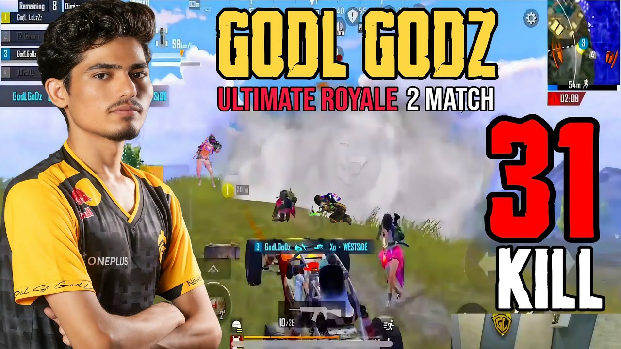 ULTIMATE ROYALE 2 MATCH 31 KILL 💀 || GODL GODZ || BGMI GAMEPLAY