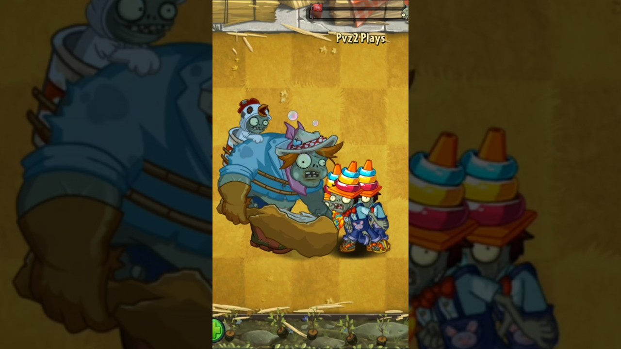 Kid Conehead Zombie Vs. Harvest Gargantuar / Plants Vs. Zombies 2