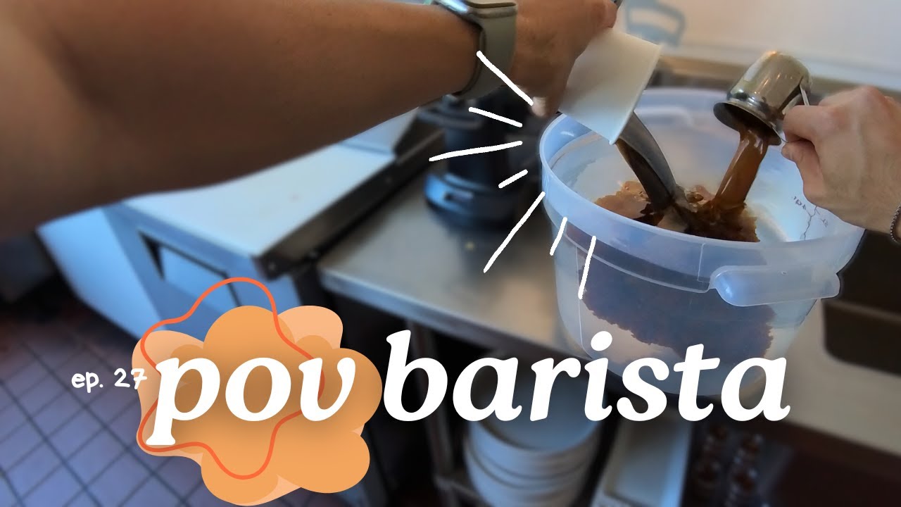 POV- solo barista works at socal cafe