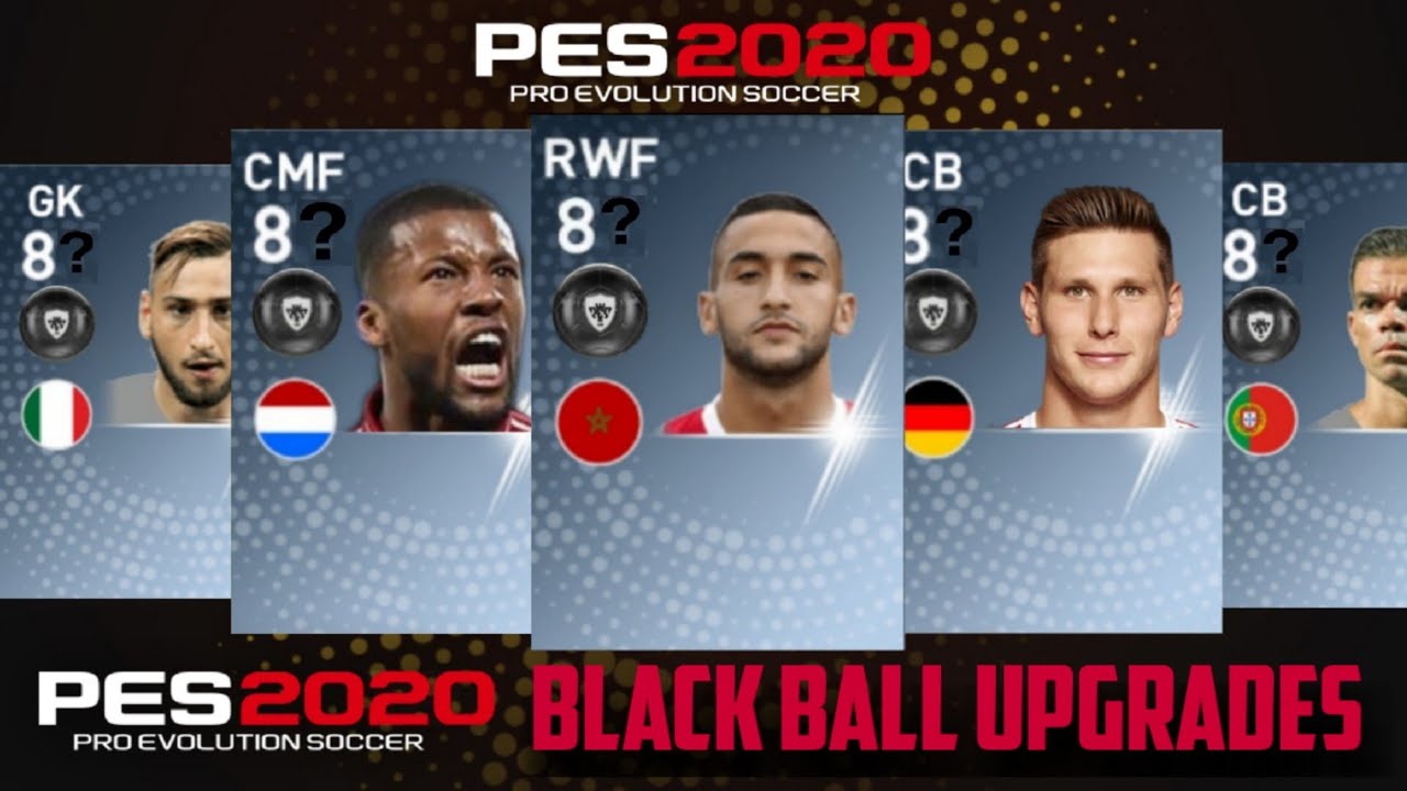 PES 2020 gold to black ball upgrades/players/upgraded players predictions.# Part 2
ft.Ziyech,Sule...