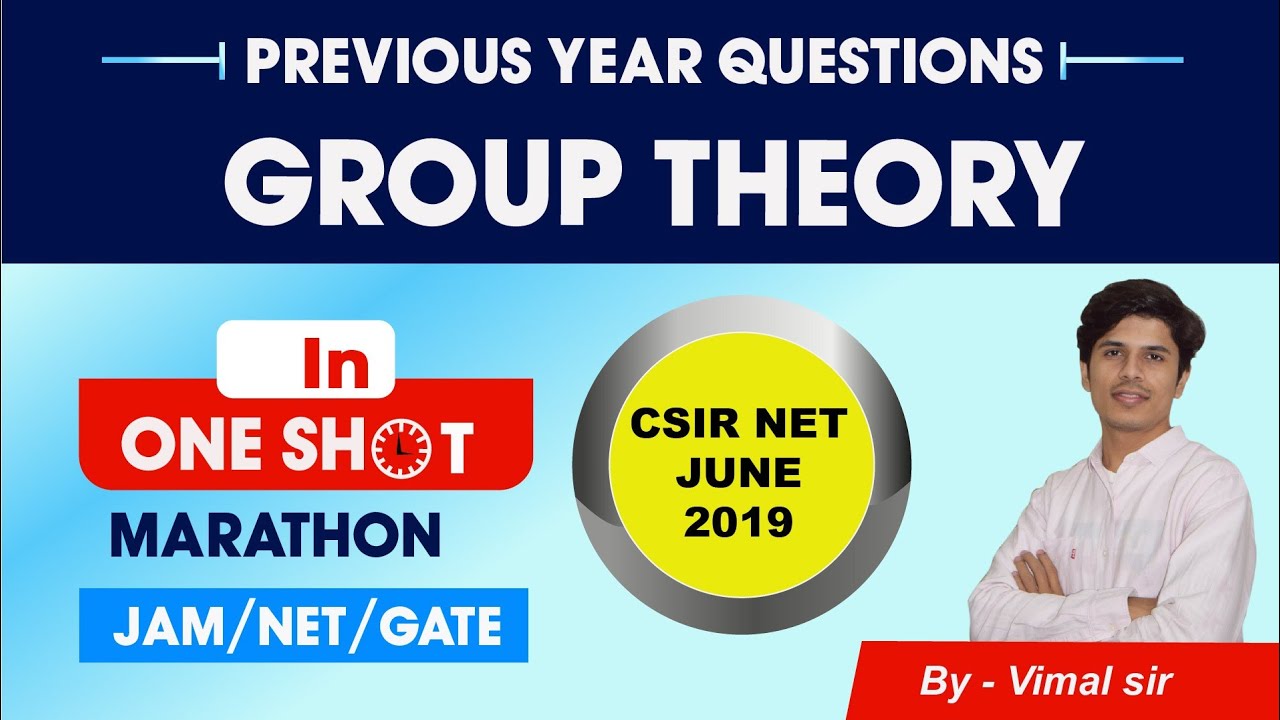 CSIR NET Chemistry June-2019 | Group theory | Previous Year Solution | GATE Chemistry