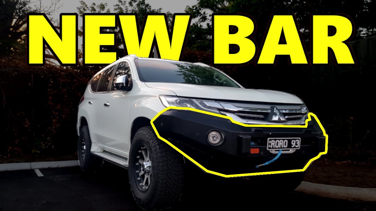 Piak Winch Bar Install Solo on Pajero Sport QE