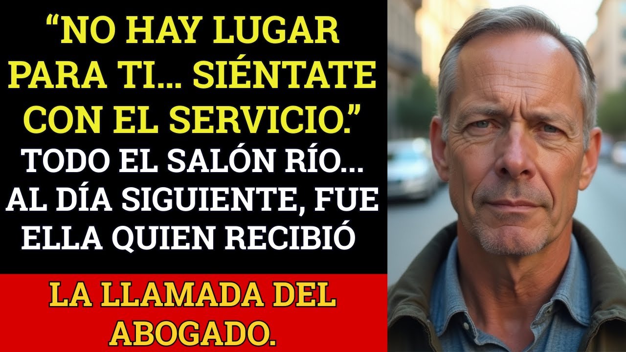 En la boda de mi hijo, mi nuera dijo: “Siéntate con el servicio.” Luego, el abogado llamó...