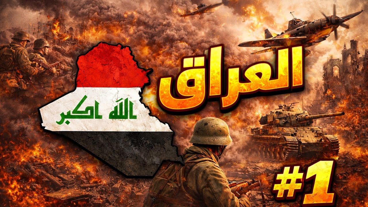 HOI4 || 🔥توحيد العالم العربي بدولة العراق|| الحرب ع السعودية