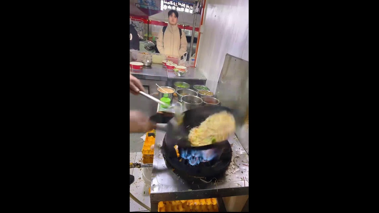 Third-Person Cooking | Fast-Paced Fried Rice & Noodle Prep | No Commentary