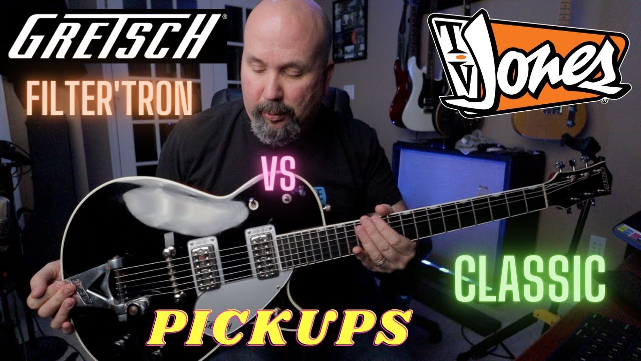 Gretsch Duo Jet Pickup Comparison - Stock Filter'Tron vs TV Jones Classic Bridge and Neck