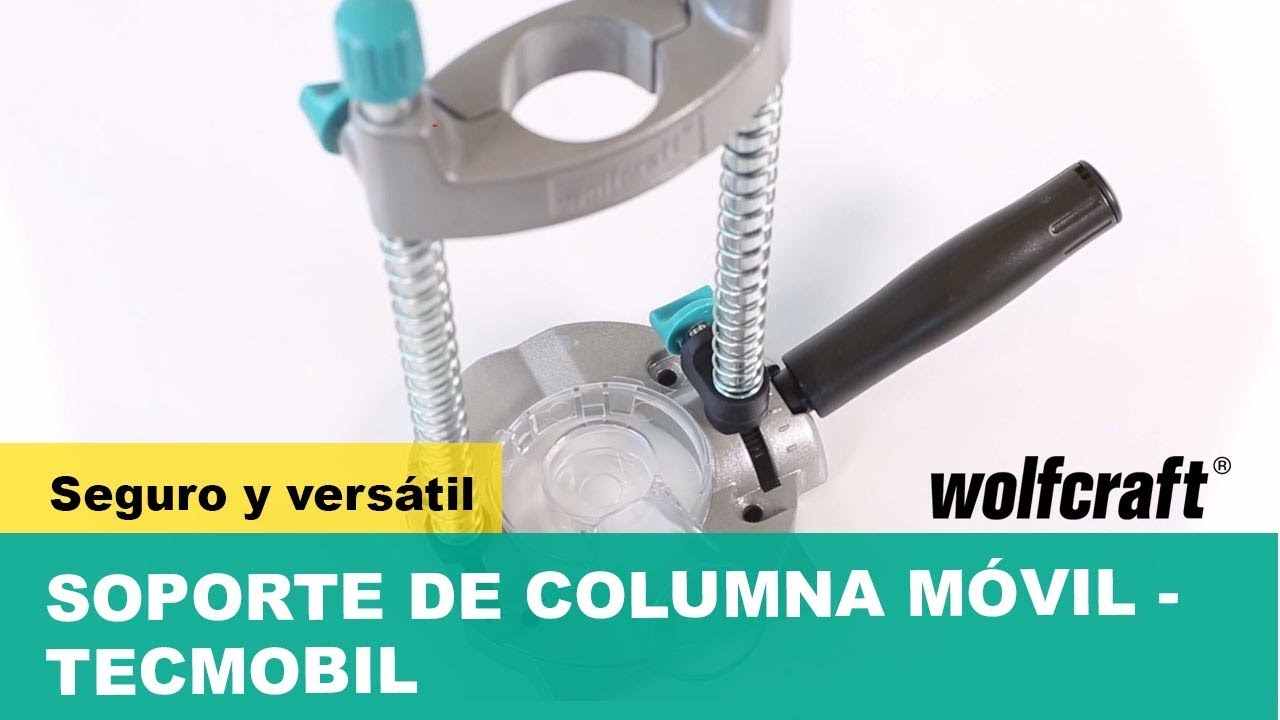 Tecmobil | Soporte de columna m&oacute;vil para taladrar sin delizarse con el soporte | wolfcraft