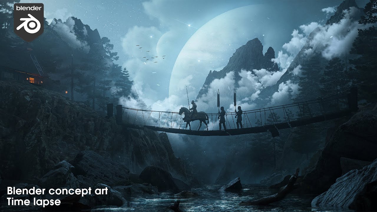 Destiny - blender & P.S concept art/ Time lapse