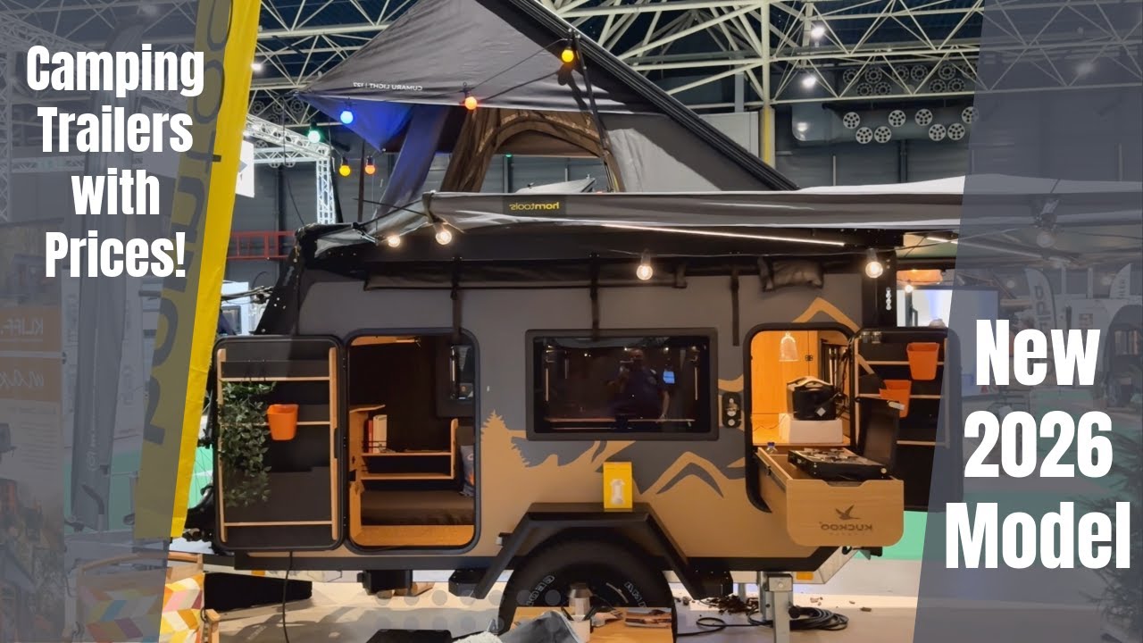 Новые кемпинговые прицепы модели 2026 с ценами! | Kampeer & Caravan Jaarbeurs Утрехт