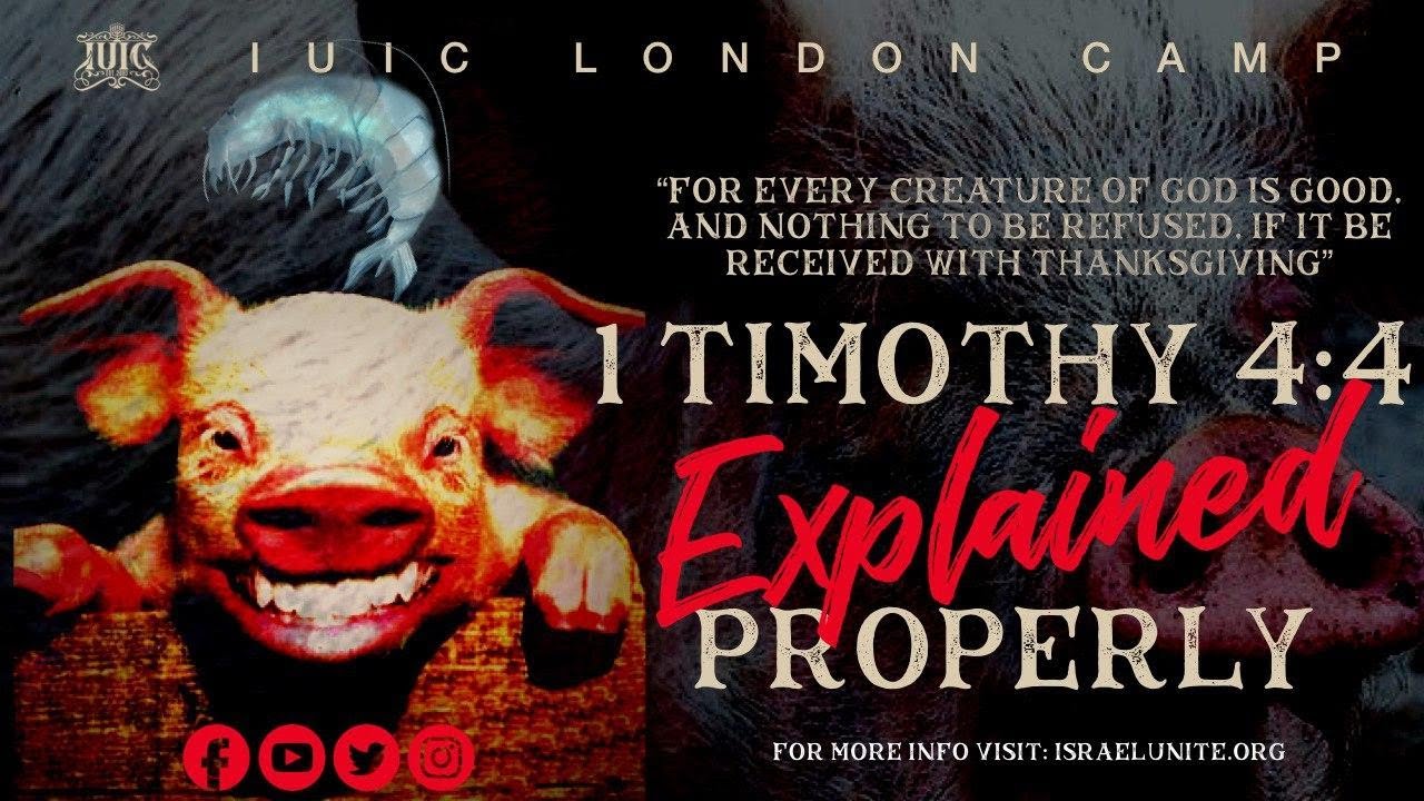 The Israelites: 1 Timothy 4:4 Explained Properly
