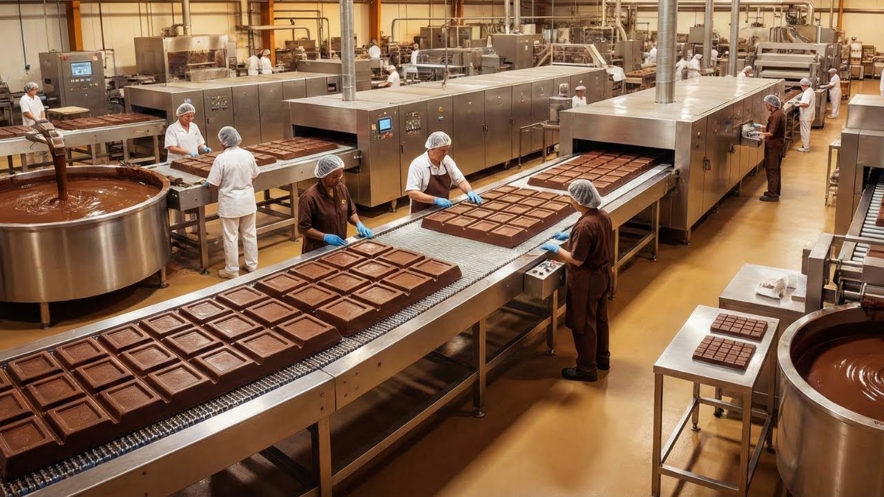 Inside the Factory: How Premium US Chocolate Is Made On A Massive Industrial Scale