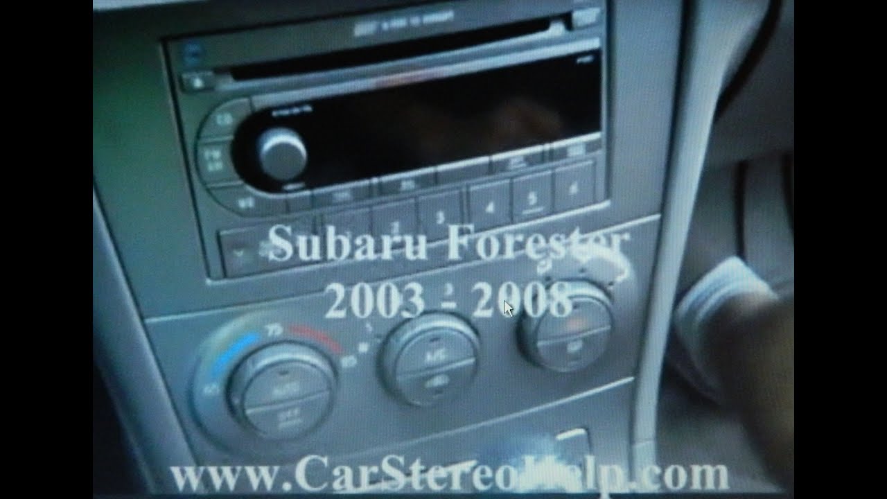 Как снять магнитолу с автомобиля Subaru Forester 2003 - 2008 = ПОМОЩЬ С АВТОМОБИЛЬНОЙ СТЕРЕОСИСТЕМОЙ