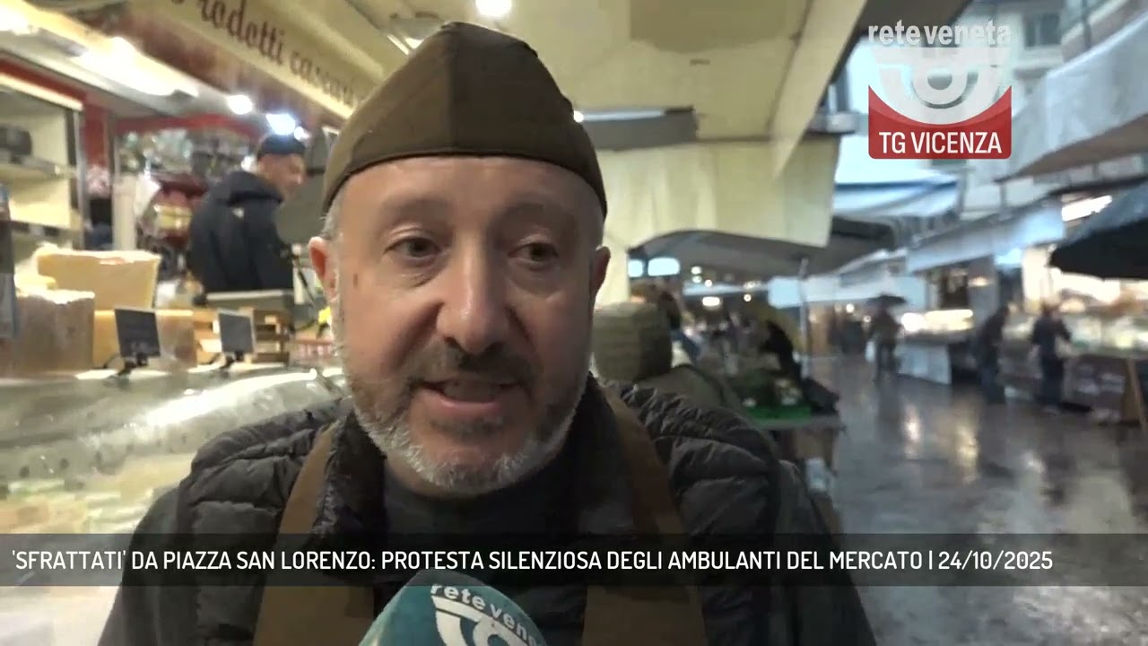'SFRATTATI' DA PIAZZA SAN LORENZO: PROTESTA SILENZIOSA DEGLI AMBULANTI DEL MERCATO | 24/10/2025