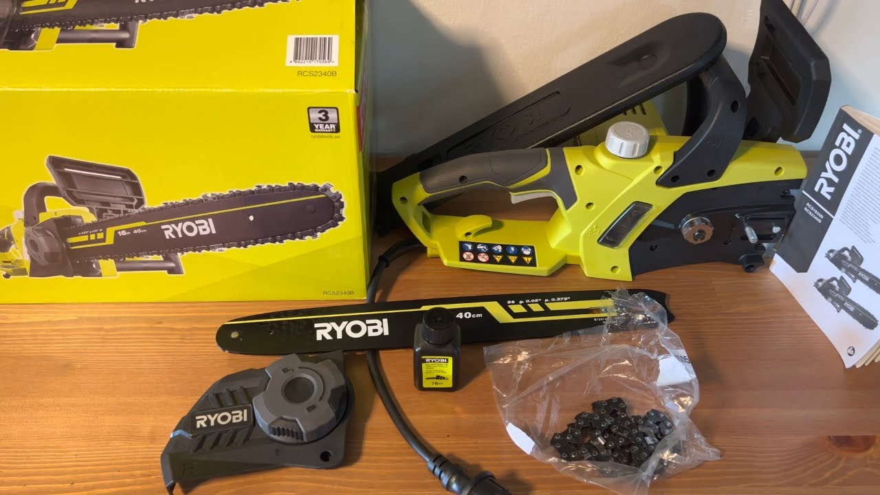 Ryobi RCS2340B - Ryobi Kettensäge - Ryobi chainsaw - Ryobi chainsaw review 2300W - power chainsaws