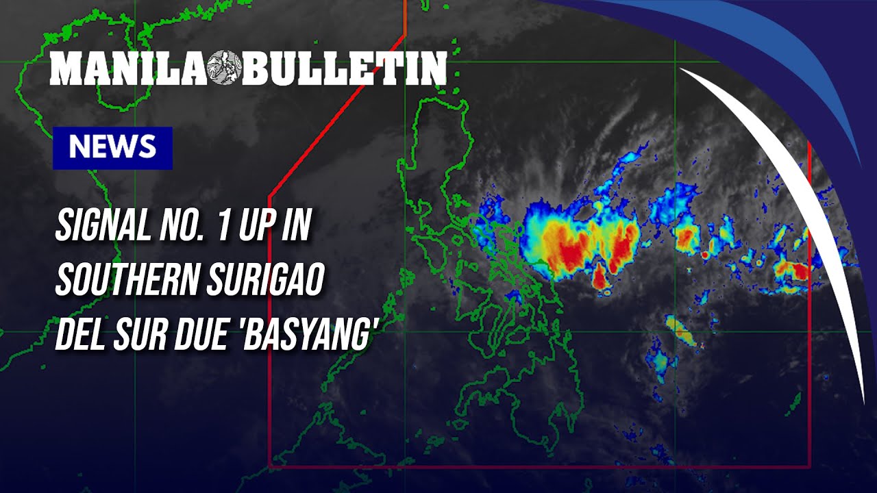 Signal No. 1 up in southern Surigao del Sur due 'Basyang'