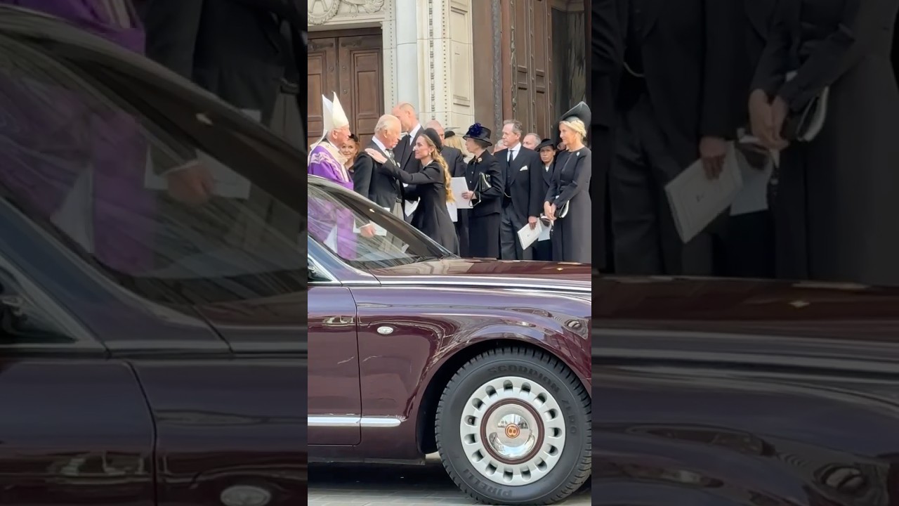 WATCH: Princess Kate kisses King Charles on the cheek | HELLO!