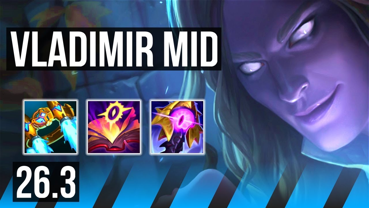 VLADIMIR vs AKALI (MID) | Perfect KDA: 15/0/3 | EUW Master | 26.3