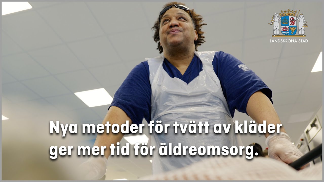 Nya metoder för tvätt av kläder ger mer tid för äldreomsorg