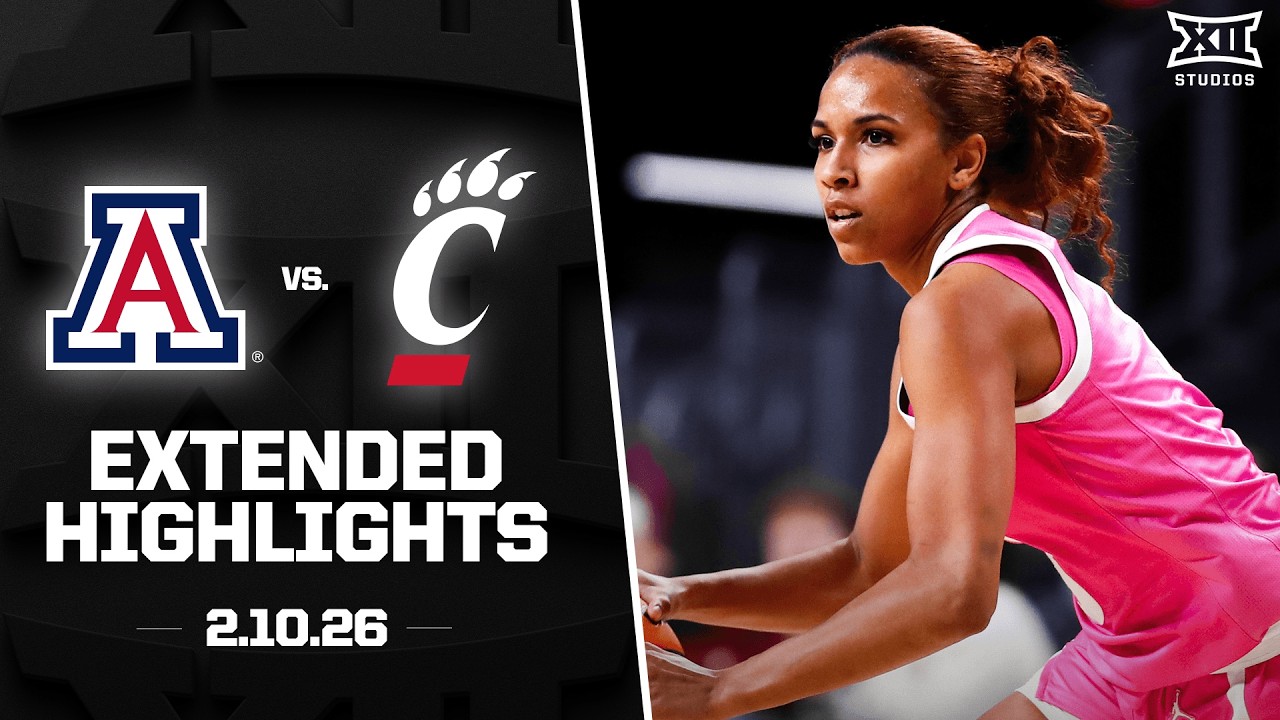 Arizona vs. Cincinnati Extended Highlights | 2025-26 Big 12 Women's Basketball