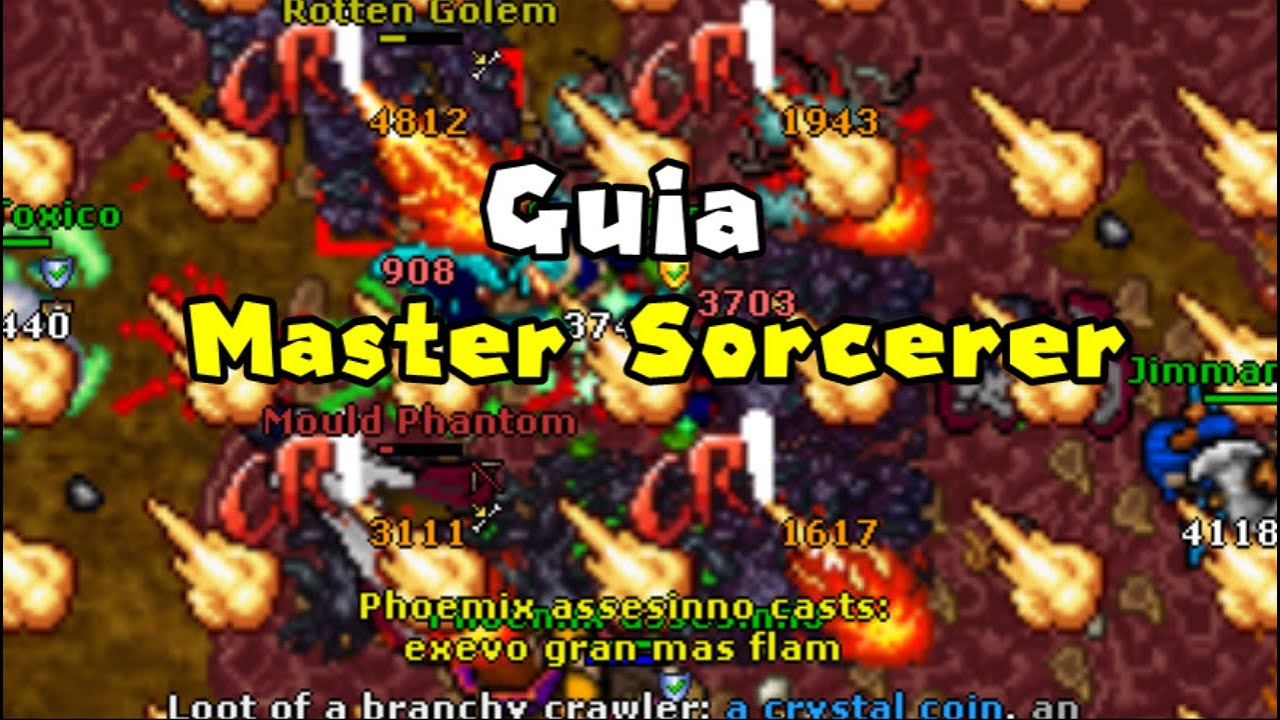Tibia Guia para ser Master Sorcerer (Rango, rotacion de ataques, Spells, etc.)