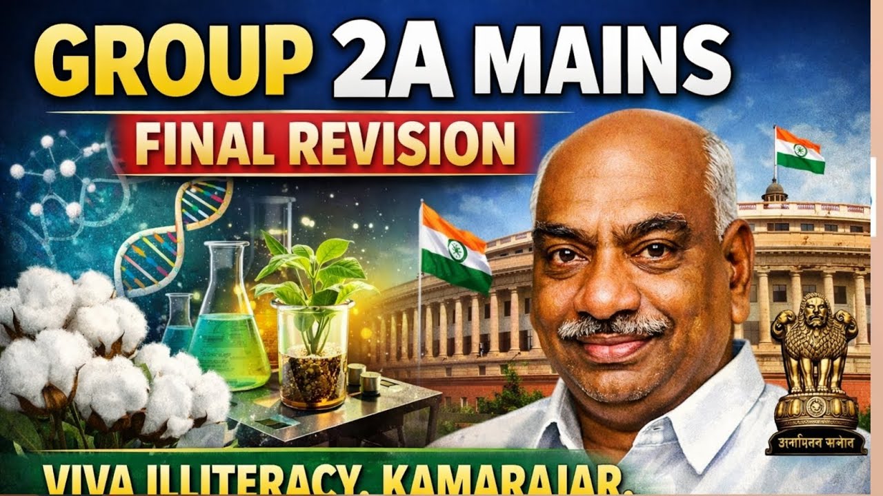 Group 2a mains final viva polity, kamarajar, illiteracy #tnpschacker #group2amains 