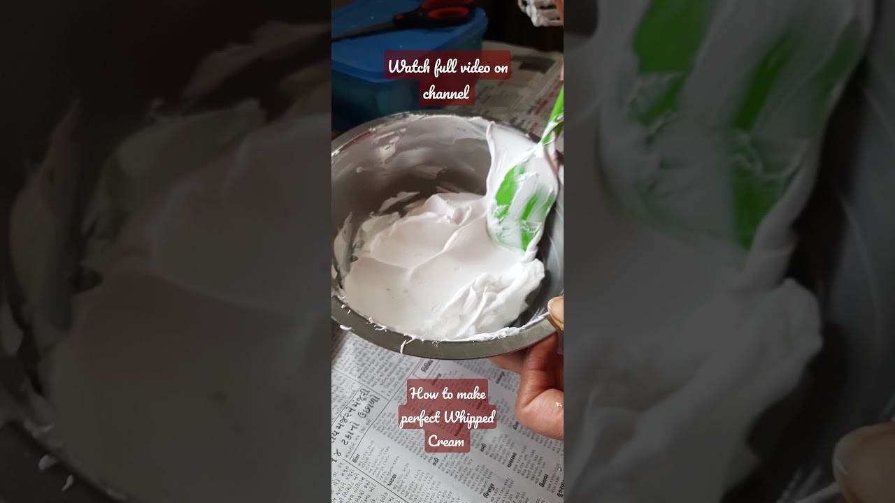 How To Make Perfect Whipped Cream for cakes|Whipped Cream Recipe
