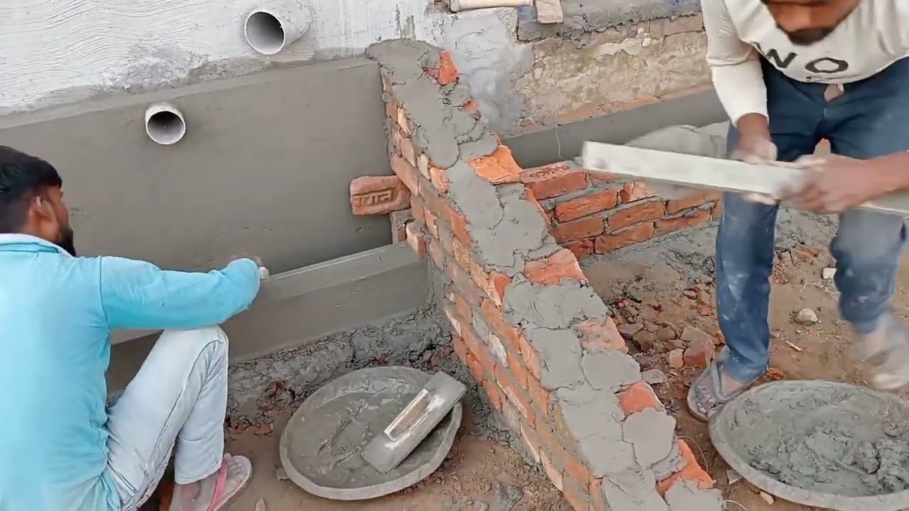 रेम्प और नाली एक साथ कैसे बनाएं/How to Make a Ramp and Drain Together/construction work