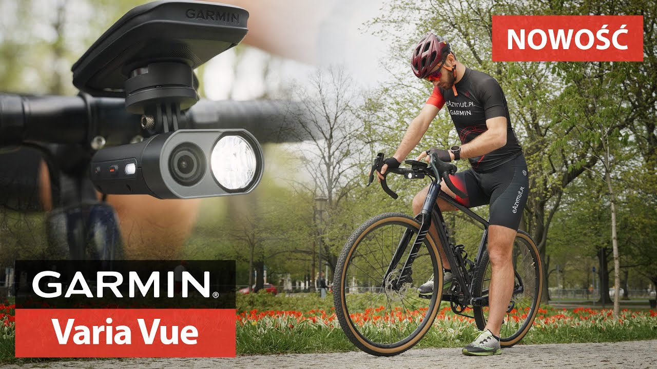 Garmin Varia Vue - Połączenie kamery z lampką rowerową