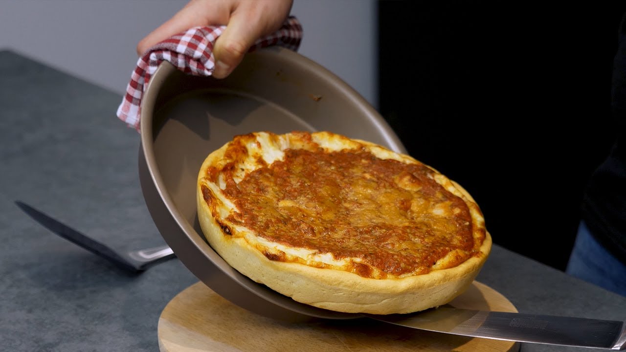 Chicago DEEP DISH PIZZA 🍕 - pizza w stylu chicagowskim
