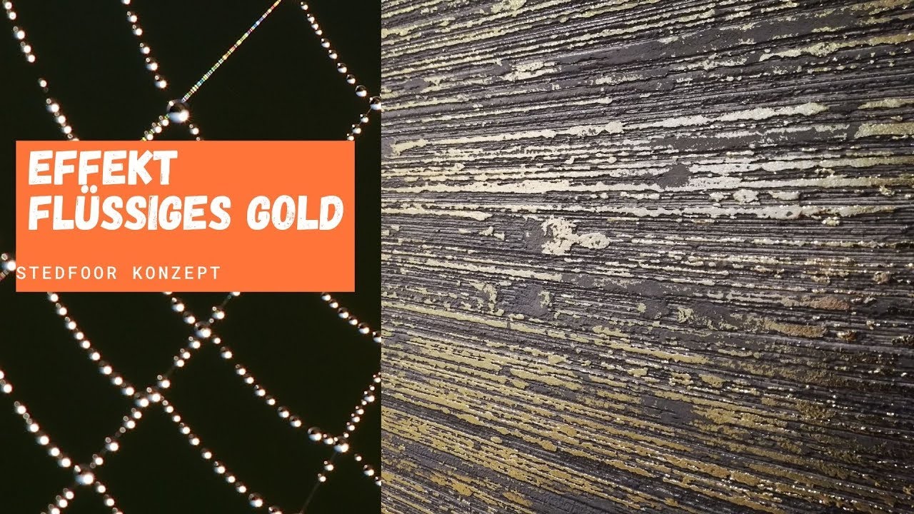 Liquid Metal Optik | Effekt flüssiges Gold