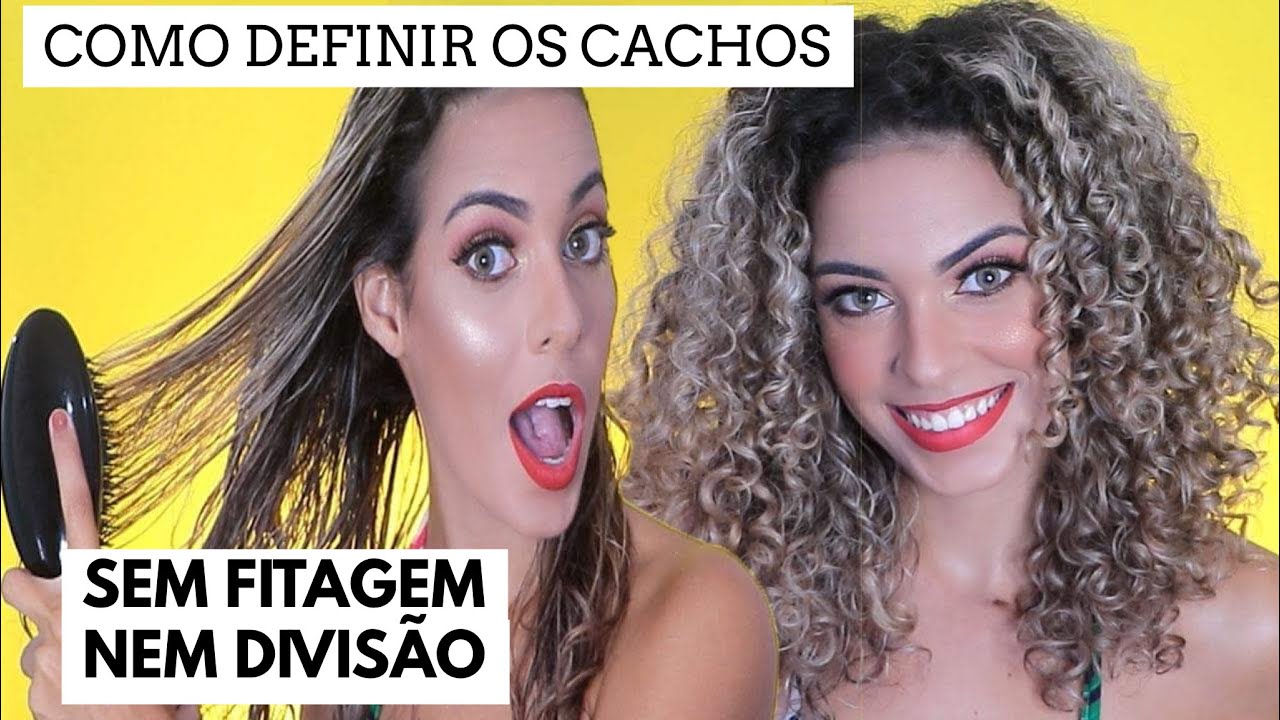 A MELHOR FINALIZAÇÃO CABELO CACHEADO SEM FITAGEM ! Cachos definidos e sem divisão @Faladantas
