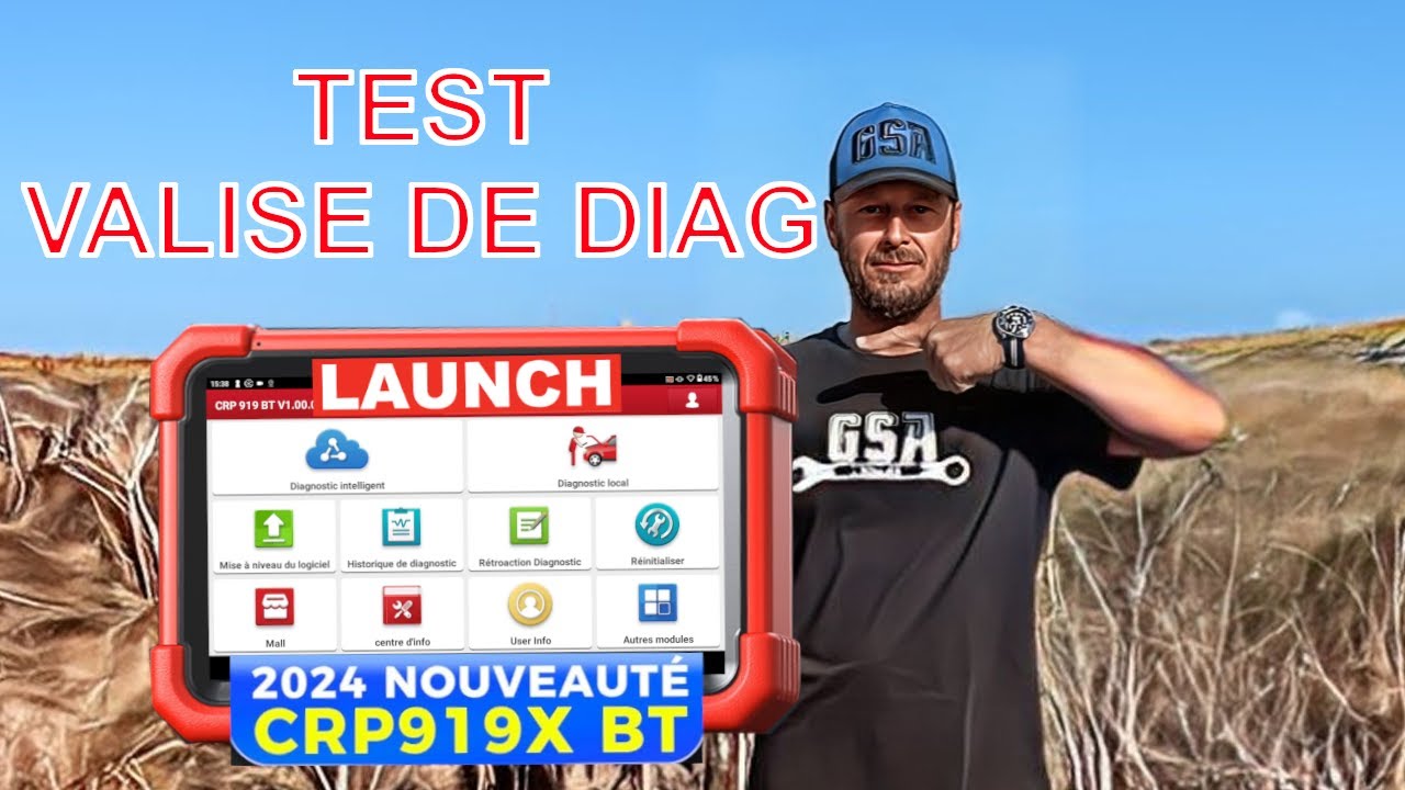 TEST Valise diag : Essai du LAUNCH CRP919X BT