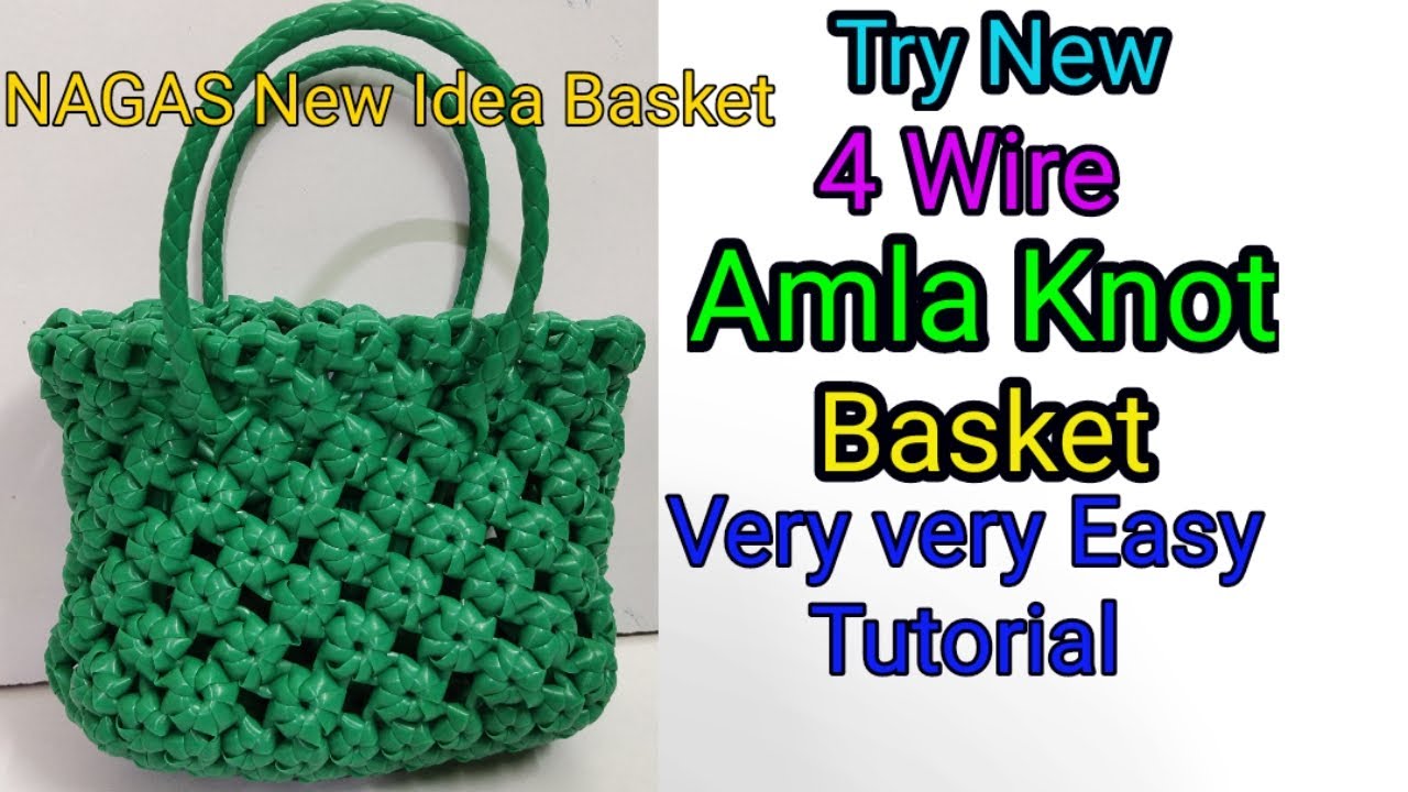 Try New 4 Wire Amla Knot Cross Cut Basket Making Tutorial For Beginners