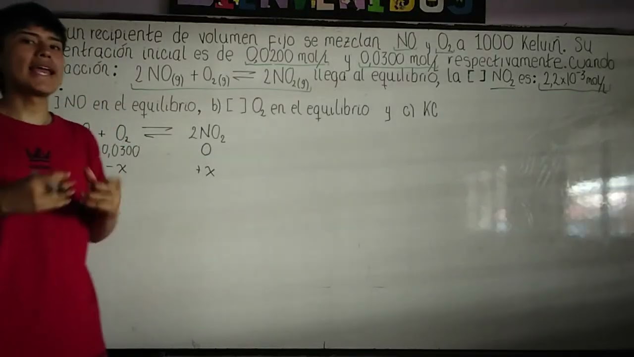 CONCENTRACIONES EN EQUILIBRIO: EJERCICIO, PASO A PASO