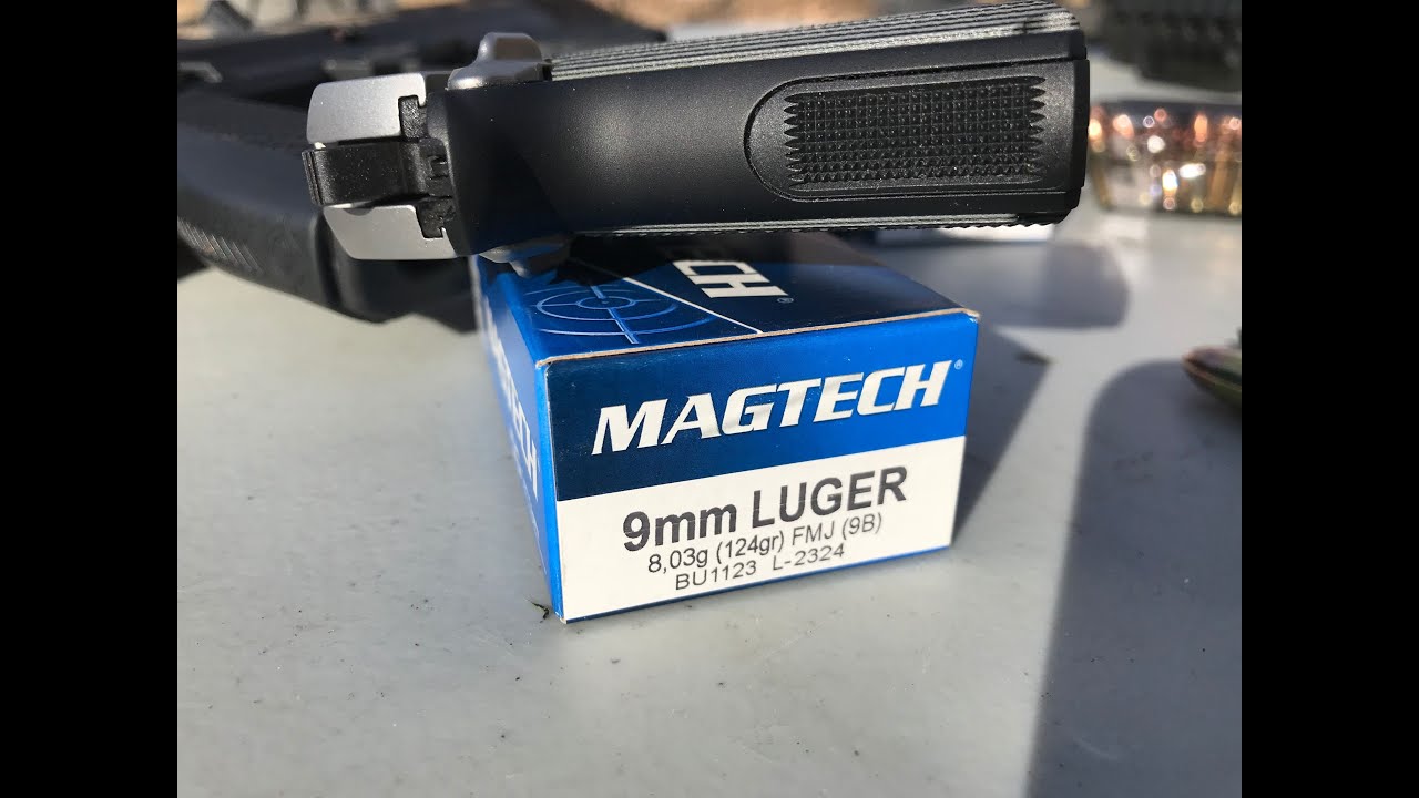 9x19mm, 124gr FMJ, Magtech (9B) Velocity and Accuracy